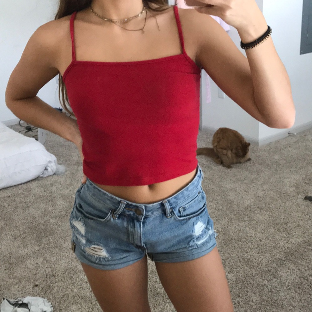 Brandy Red tank top